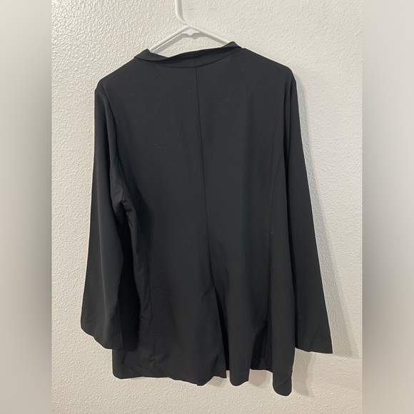 Eileen Fisher Black Wool Blend Smock Tunic - Picture 5 of 14